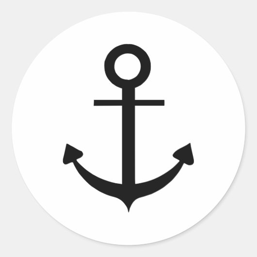 Anchor Ronde Sticker (Voorkant)