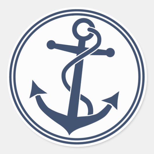 Anchor Ronde Sticker (Voorkant)