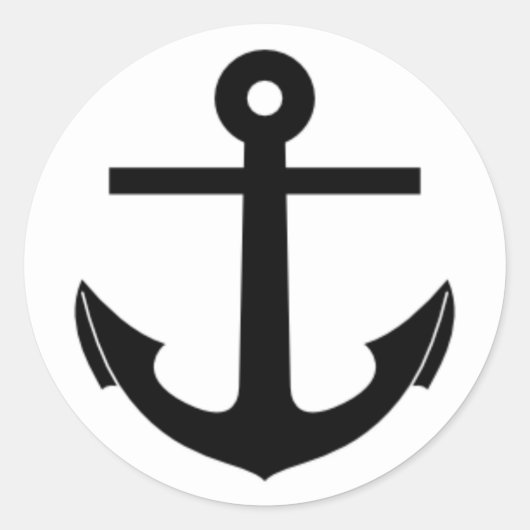 Anchor Ronde Sticker (Voorkant)