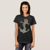Anchor Sailboat Nautical Sailor Anchor Sailing T-shirt (Voorkant volledig)