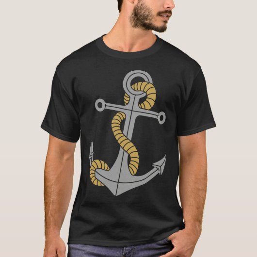 Anchor Sailboat Nautical Sailor Anchor Sailing T-shirt (Voorkant)