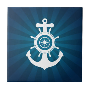 Anchor Sailor Blue tegels Tegeltje