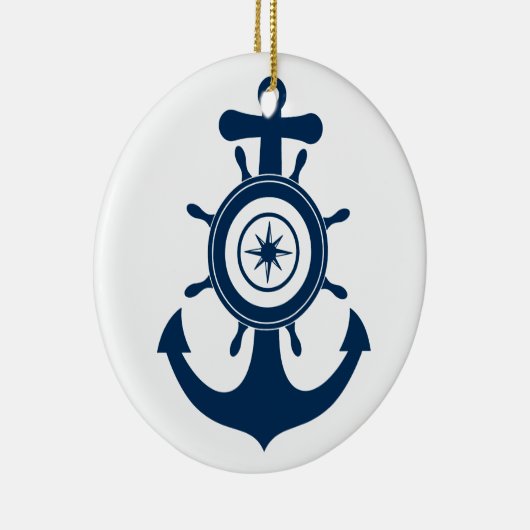 Anchor Sailor-versiering Keramisch Ornament (Rechts)