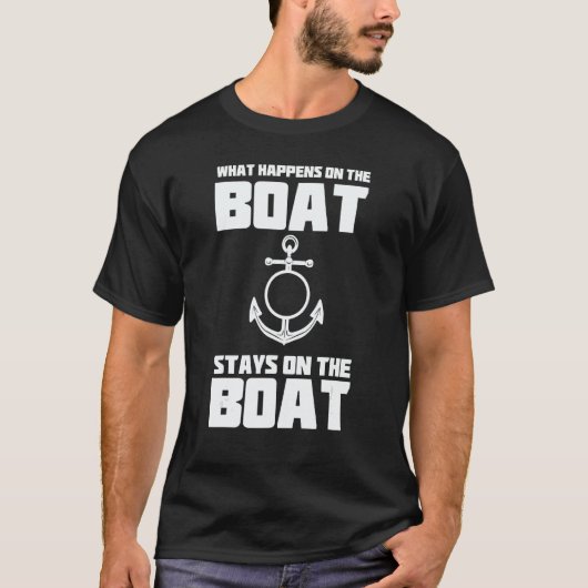 Anchor Saying Nautical Captain Souvenir North Sea T-shirt (Voorkant)