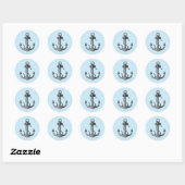 "ANCHOR" SEALIFE NAUTICAL ENVELOPE SEAL STICKER (Vel)
