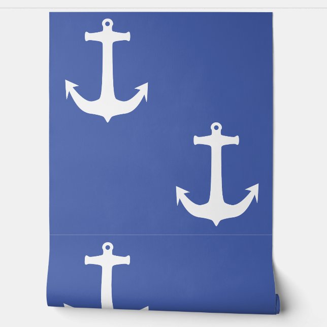ANCHOR Silhouet - nautisch ontwerp 1 Behang (Afrollen)