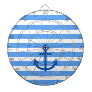 Anchor Stripes Blue & White Dartbord