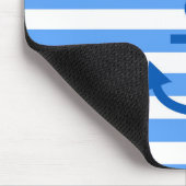 Anchor Stripes Blue & White Muismat (Hoek)