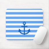 Anchor Stripes Blue & White Muismat (Met muis)