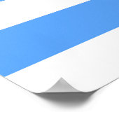 Anchor Stripes Blue & White Poster (Hoek)