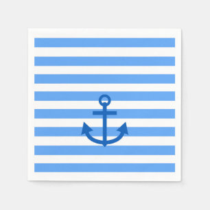 Anchor Stripes Blue & White Servet