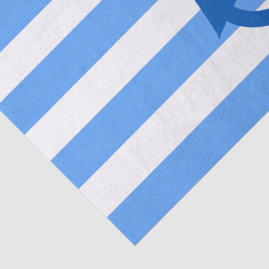 Anchor Stripes Blue & White Tissuepapier (Detail)