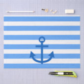 Anchor Stripes Blue & White Tissuepapier (Craft)