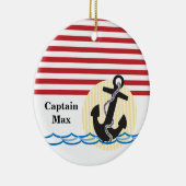 Anchor, Sun en Water op maat Keramisch Ornament (Rechts)