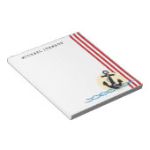 Anchor, Sun en Water op maat Notitieblok (Schuin)