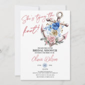 Anchor Tying the Knot Nautical Bridal Shower  Kaart (Voorkant)