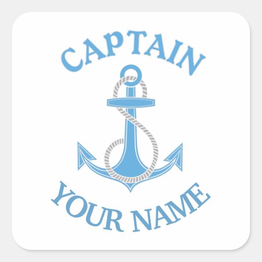 Anchor Vierkante Sticker (Voorkant)