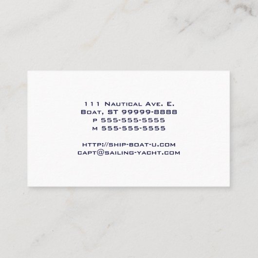 Anchor Visitekaartje (Achterkant)