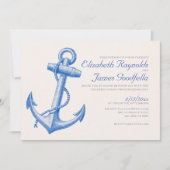 Anchor Wedding Invitations Kaart (Voorkant)