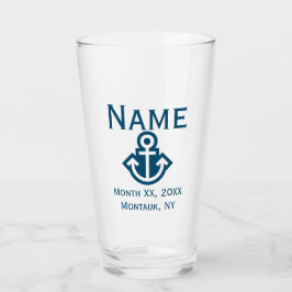 Anchor Wedding Party Pint Glass Gift Glas