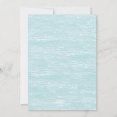 Anchor Whale Verjaardagsfeest Platte Uitnodiging (Achterkant)