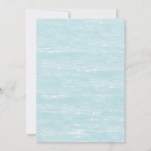 Anchor Whale Verjaardagsfeest Platte Uitnodiging (Achterkant)