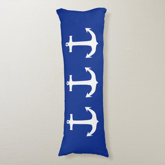 Anchor white + uw rugleuning en ideeën lichaamskussen (Voorkant Verticaal)