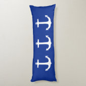 Anchor white + uw rugleuning en ideeën lichaamskussen (Achterkant (Verticaal))