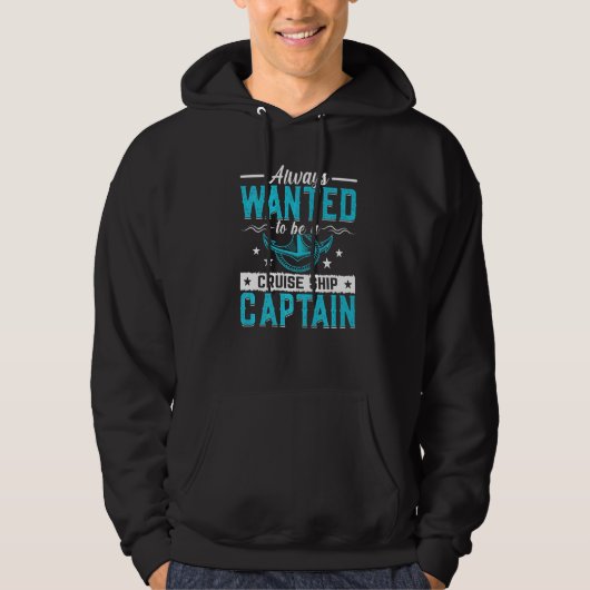 Anchor With Saying For Captain Pontoon Motor Boati Hoodie (Voorkant)