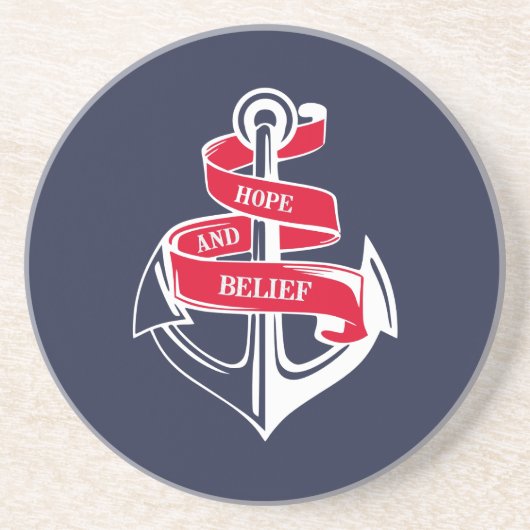 Anchor Zandsteen Onderzetter (Voorkant)