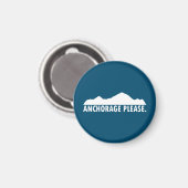 Anchorage Alaska alsjeblieft Magneet (Voorkant / Achterkant)