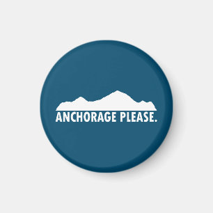 Anchorage Alaska alsjeblieft Magneet
