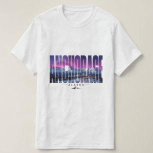 Anchorage Alaska Berg Waterfront Reis T-shirt