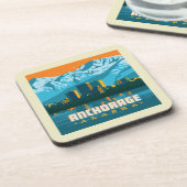 Anchorage, Alaska Bier Onderzetter (Linkerzijde)