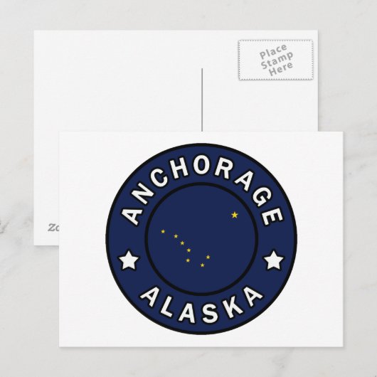 Anchorage Alaska Briefkaart (Voorkant / Achterkant)
