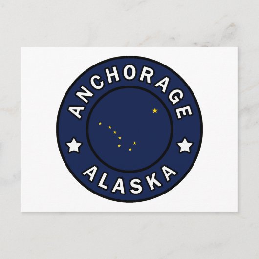 Anchorage Alaska Briefkaart (Voorkant)