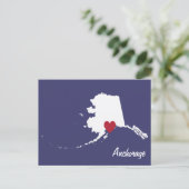 Anchorage Alaska Briefkaart (Staand voorkant)