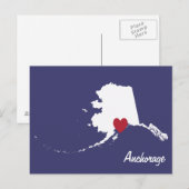 Anchorage Alaska Briefkaart (Voorkant / Achterkant)