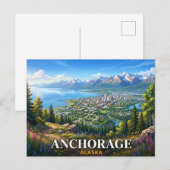 Anchorage Alaska Briefkaart (Voorkant / Achterkant)