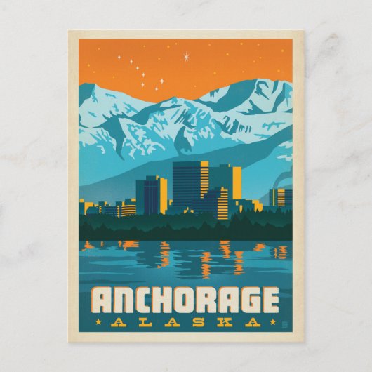 Anchorage, Alaska Briefkaart (Voorkant)
