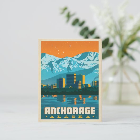 Anchorage, Alaska Briefkaart (Staand voorkant)
