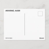 Anchorage, Alaska Briefkaart (Achterkant)