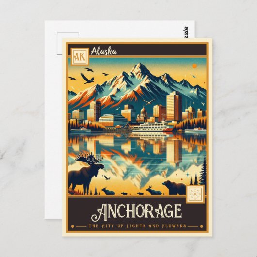 Anchorage, Alaska |  Briefkaart (Voorkant / Achterkant)