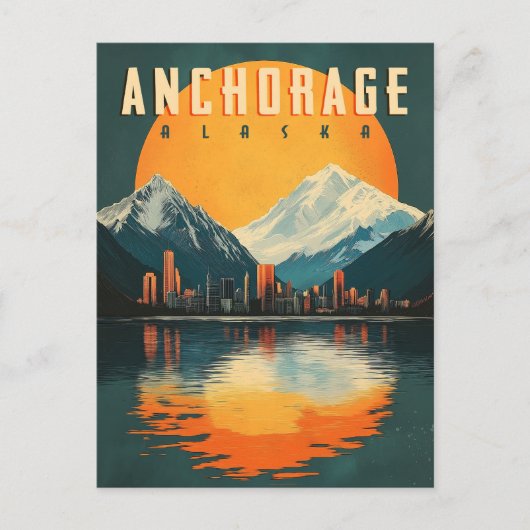 Anchorage, Alaska Briefkaart - Prachtige stad Uitz (Voorkant)