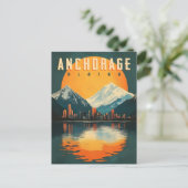 Anchorage, Alaska Briefkaart - Prachtige stad Uitz (Staand voorkant)