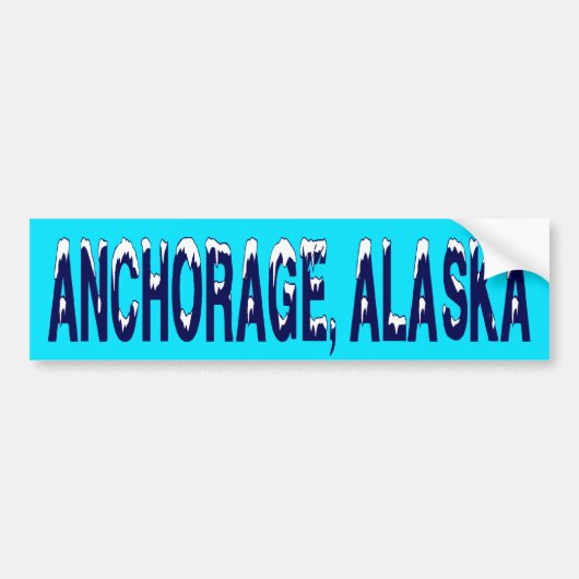 ANCHORAGE ALASKA BUMPERSTICKER (Voorkant)