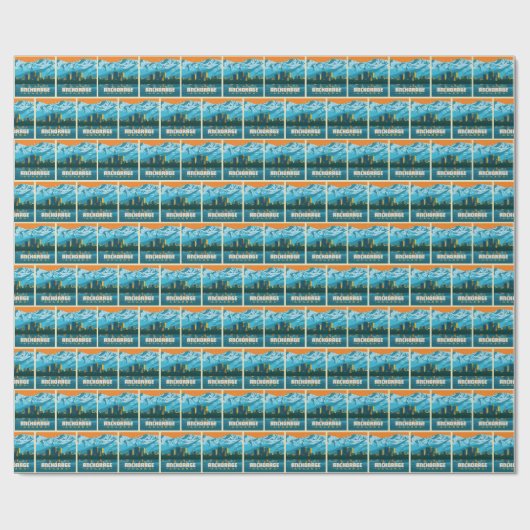 Anchorage, Alaska Cadeaupapier (Vlak)