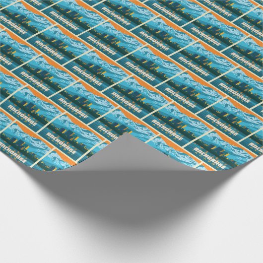 Anchorage, Alaska Cadeaupapier (Hoek)