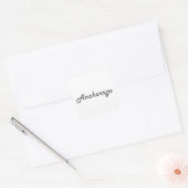 Anchorage Alaska Classic Retro Design Vierkante Sticker (Envelop)