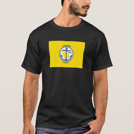 Anchorage Alaska Flag T-shirt (Voorkant)